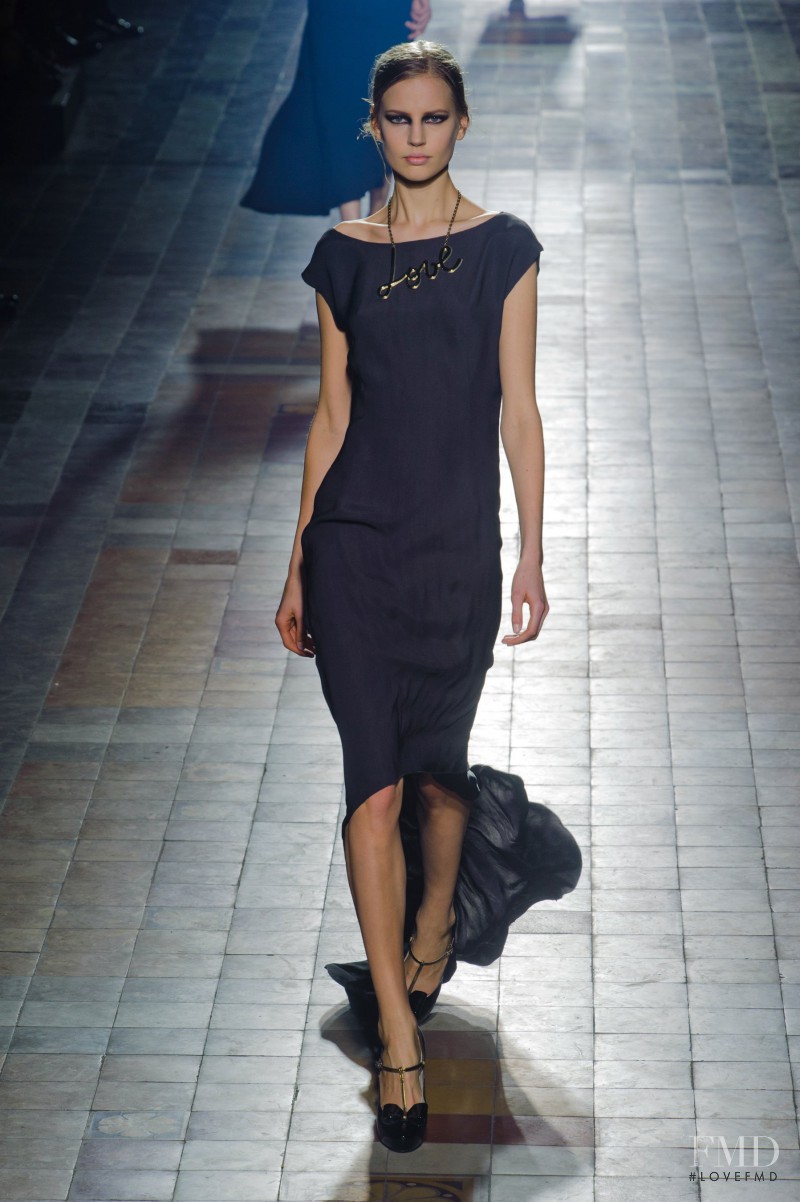 Elisabeth Erm featured in  the Lanvin fashion show for Autumn/Winter 2013
