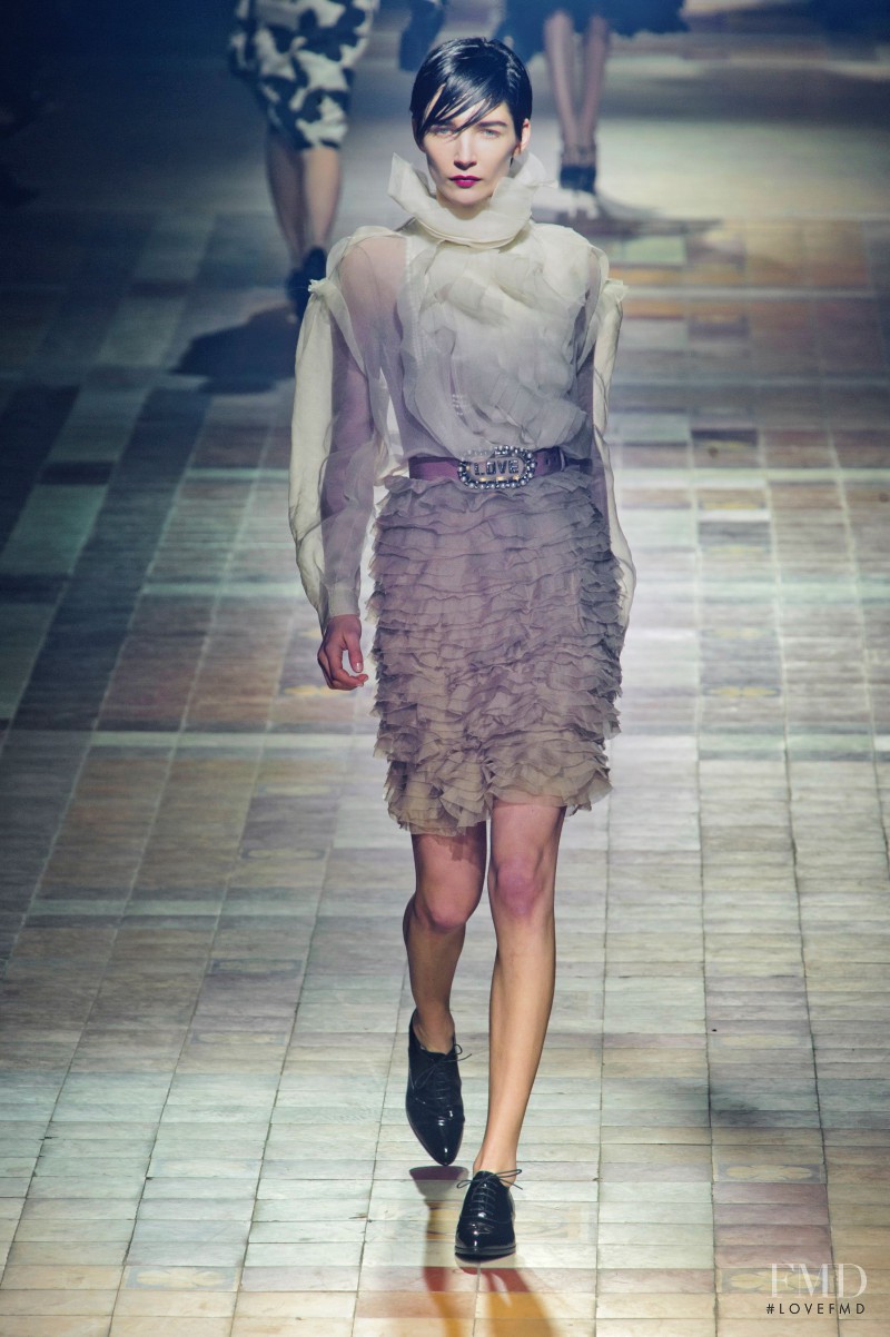 Janice Alida featured in  the Lanvin fashion show for Autumn/Winter 2013