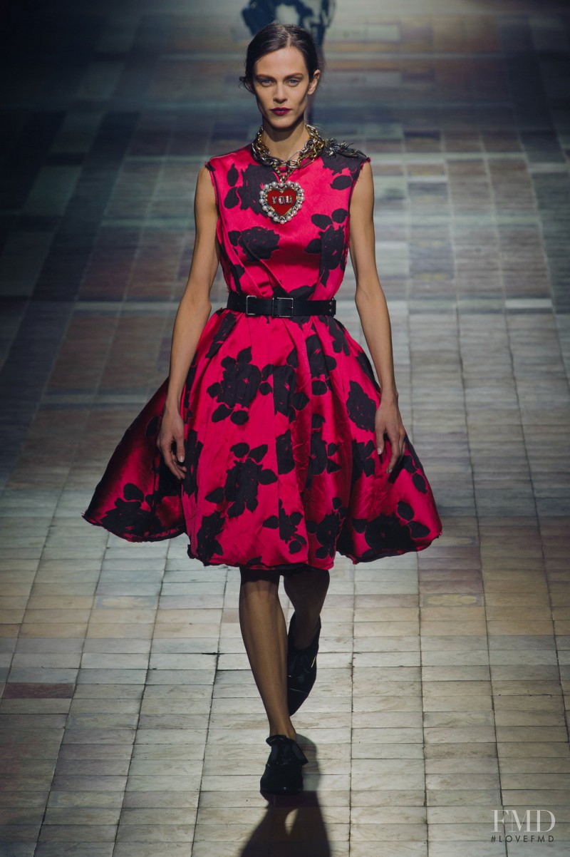 Aymeline Valade featured in  the Lanvin fashion show for Autumn/Winter 2013