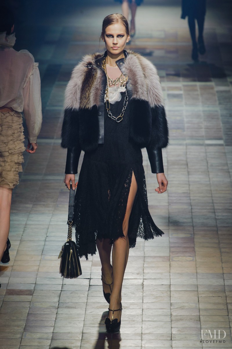 Elisabeth Erm featured in  the Lanvin fashion show for Autumn/Winter 2013