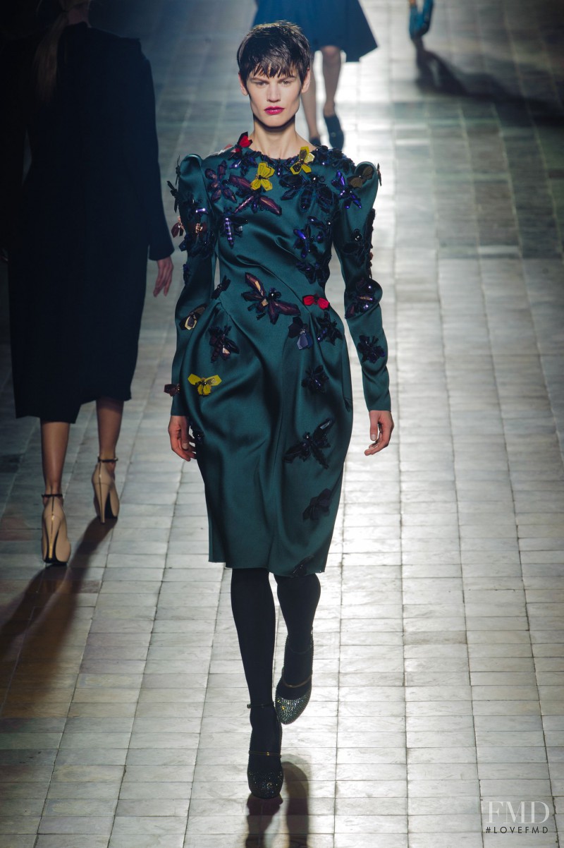 Saskia de Brauw featured in  the Lanvin fashion show for Autumn/Winter 2013