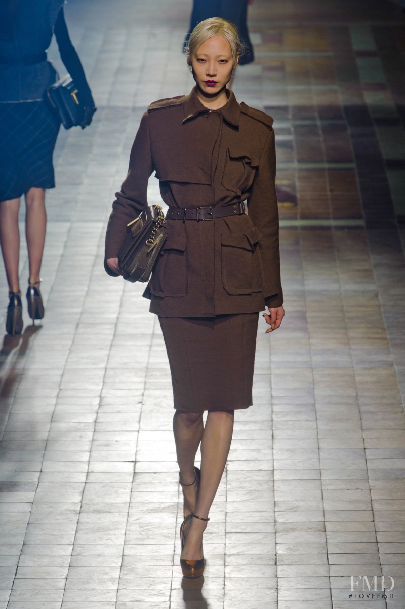 Soo Joo Park featured in  the Lanvin fashion show for Autumn/Winter 2013