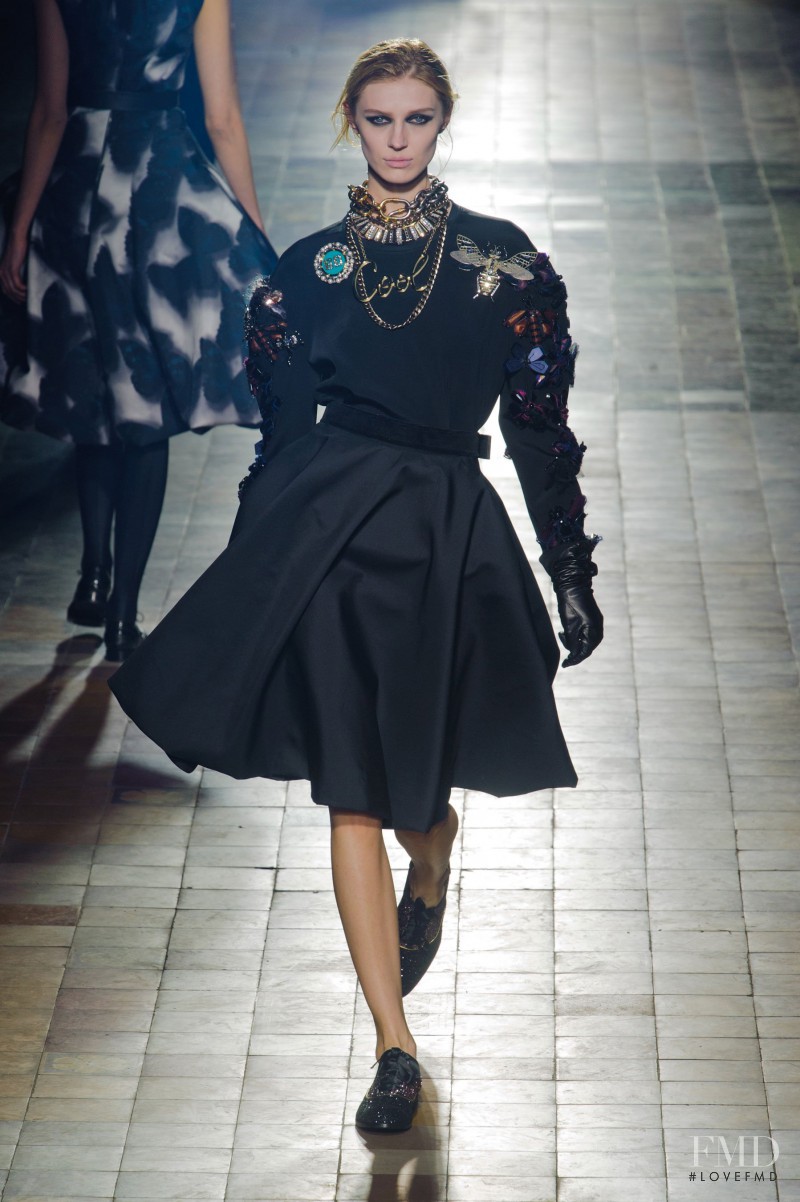 Olga Sherer featured in  the Lanvin fashion show for Autumn/Winter 2013