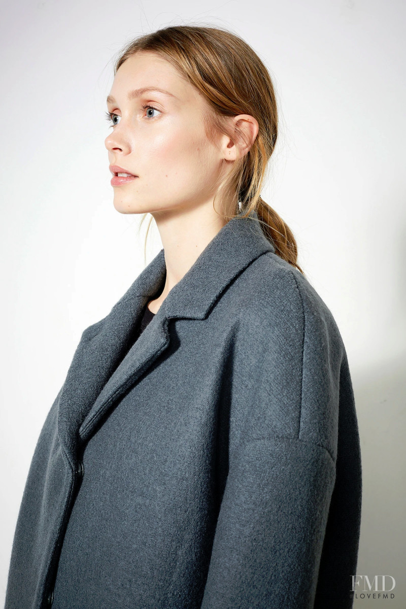 Karoline Seul featured in  the LangerChen Early Fall lookbook for Autumn/Winter 2020