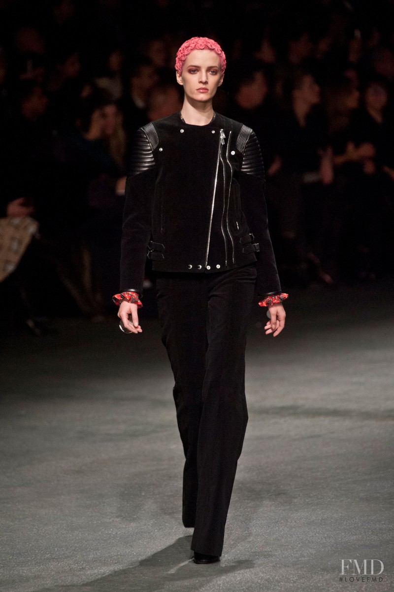 Daria Strokous featured in  the Givenchy fashion show for Autumn/Winter 2013