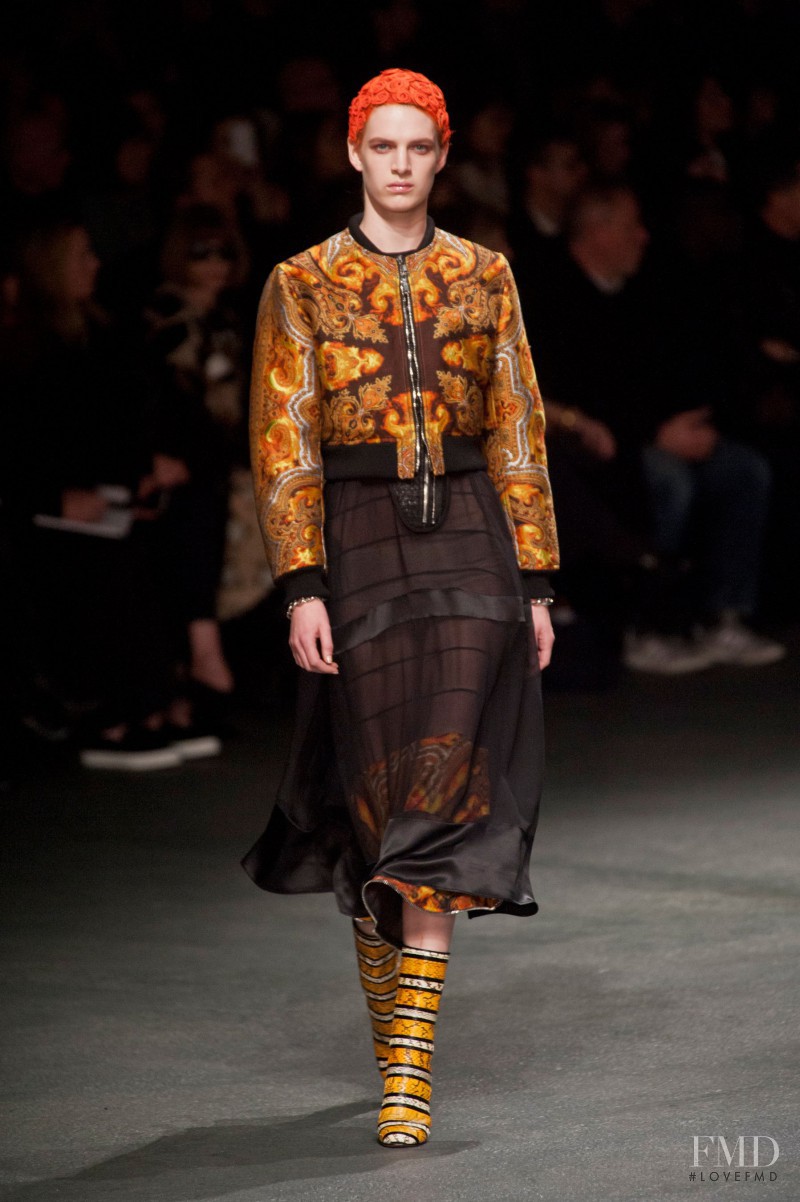 Ashleigh Good featured in  the Givenchy fashion show for Autumn/Winter 2013
