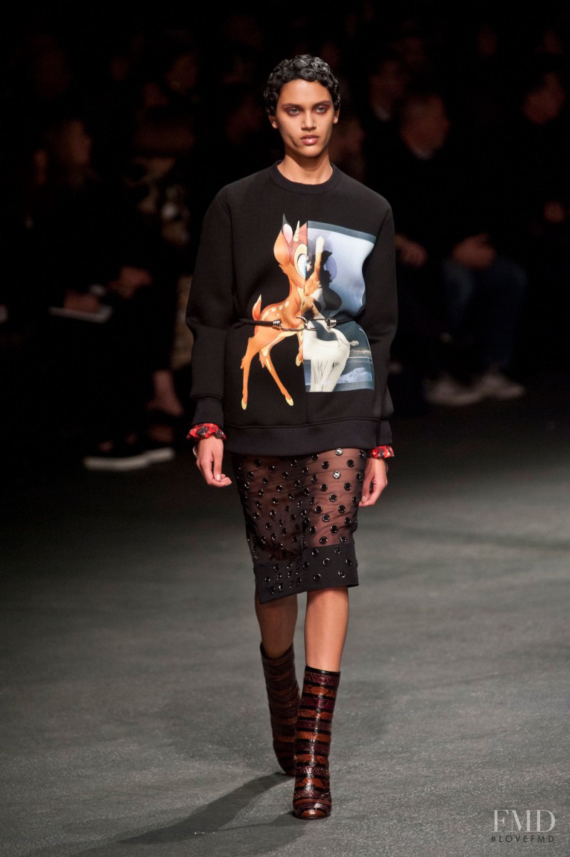 Dalianah Arekion featured in  the Givenchy fashion show for Autumn/Winter 2013