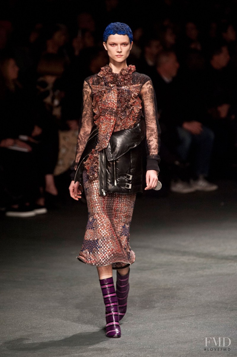 Kasia Struss featured in  the Givenchy fashion show for Autumn/Winter 2013