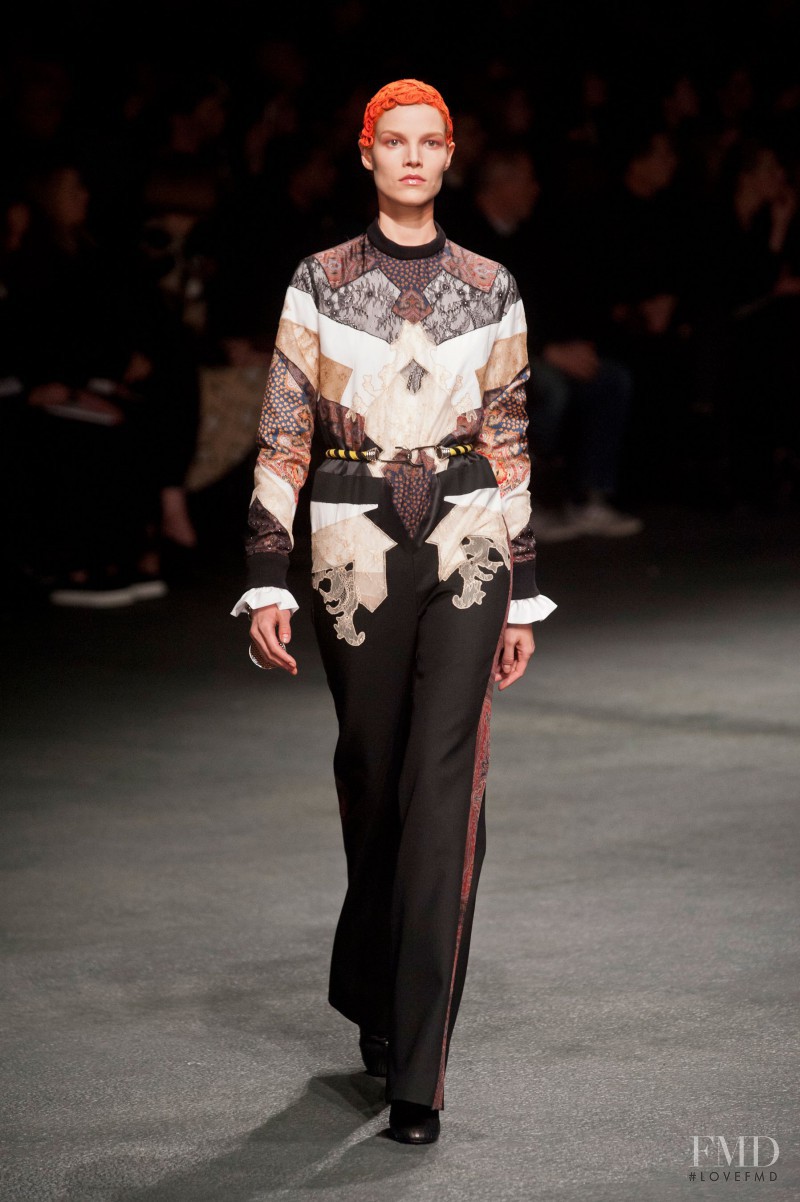 Suvi Koponen featured in  the Givenchy fashion show for Autumn/Winter 2013