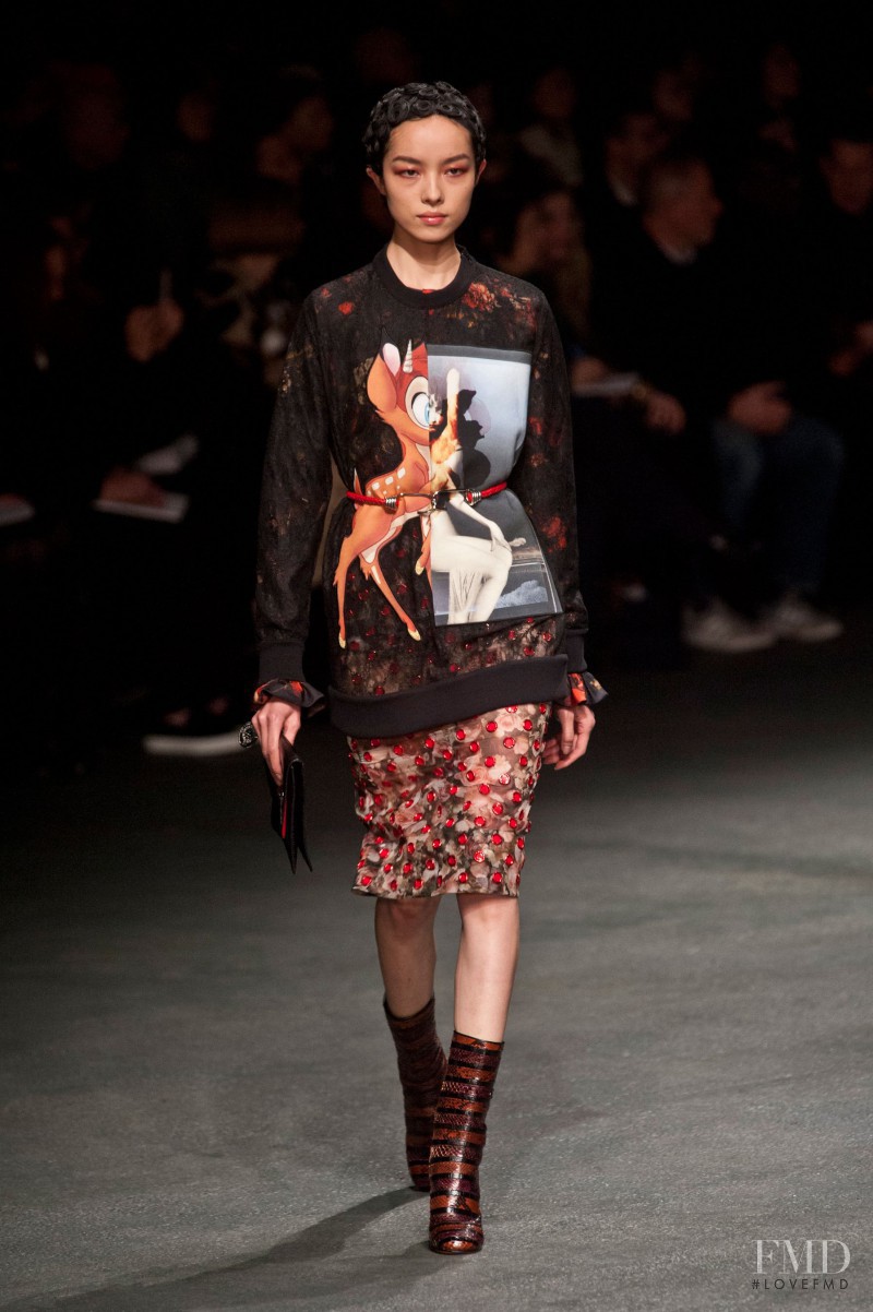 Fei Fei Sun featured in  the Givenchy fashion show for Autumn/Winter 2013