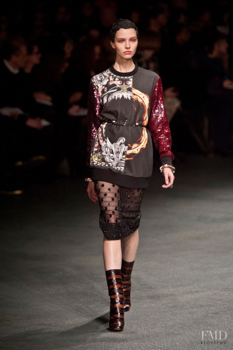 Sasha Luss featured in  the Givenchy fashion show for Autumn/Winter 2013