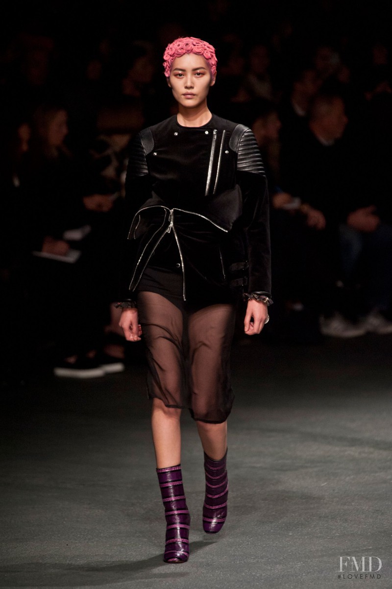 Liu Wen featured in  the Givenchy fashion show for Autumn/Winter 2013
