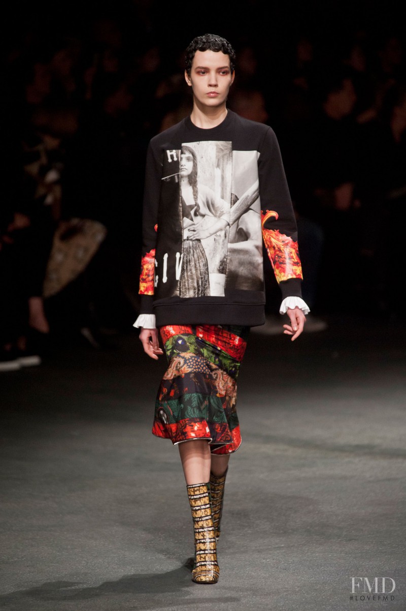 Taya Ermoshkina featured in  the Givenchy fashion show for Autumn/Winter 2013