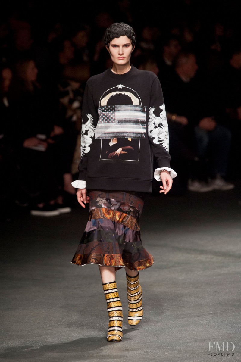 Alla Kostromicheva featured in  the Givenchy fashion show for Autumn/Winter 2013