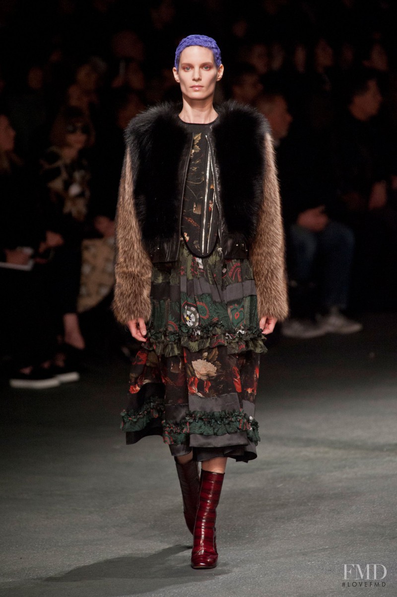 Iris Strubegger featured in  the Givenchy fashion show for Autumn/Winter 2013