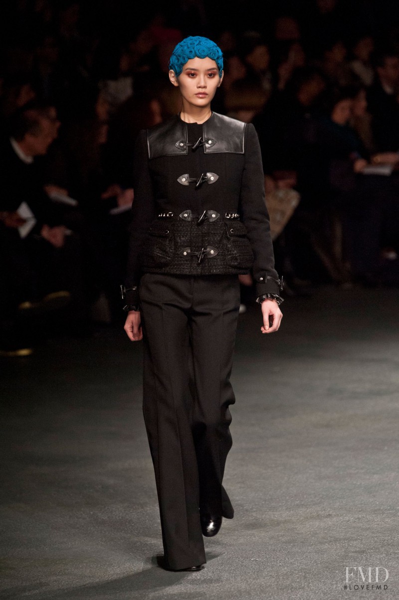Ming Xi featured in  the Givenchy fashion show for Autumn/Winter 2013