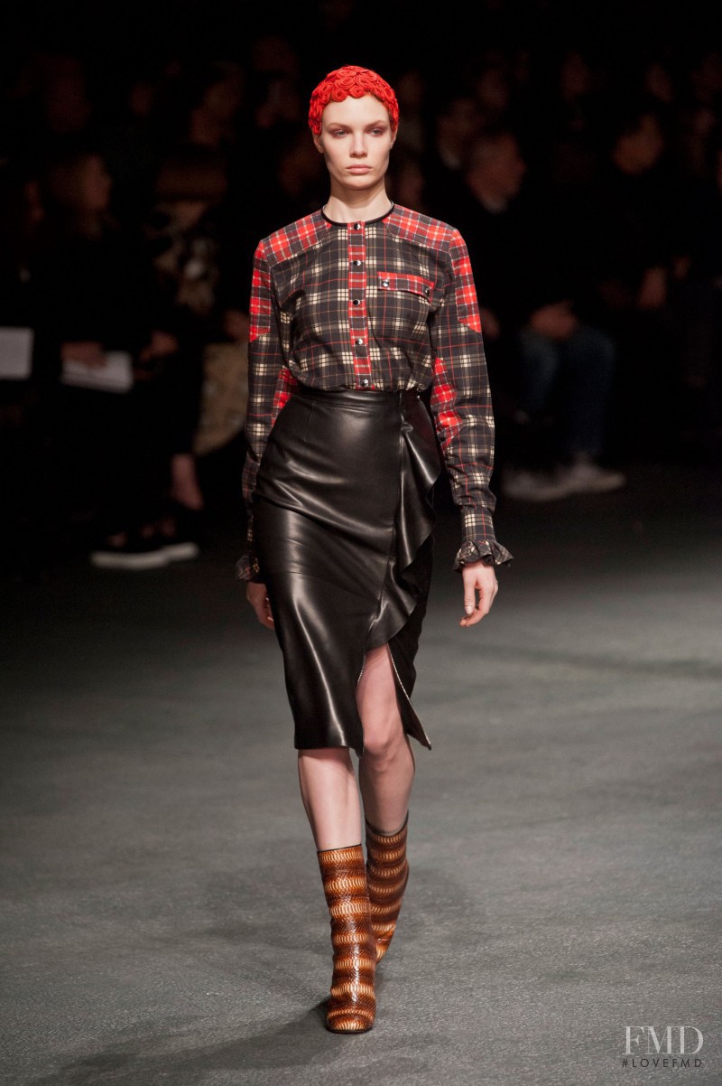 Alexandra Martynova featured in  the Givenchy fashion show for Autumn/Winter 2013