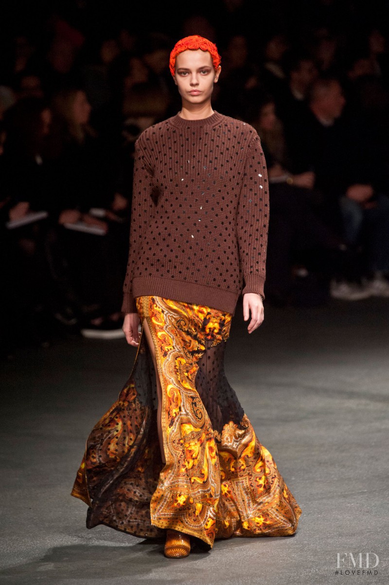 Mina Cvetkovic featured in  the Givenchy fashion show for Autumn/Winter 2013