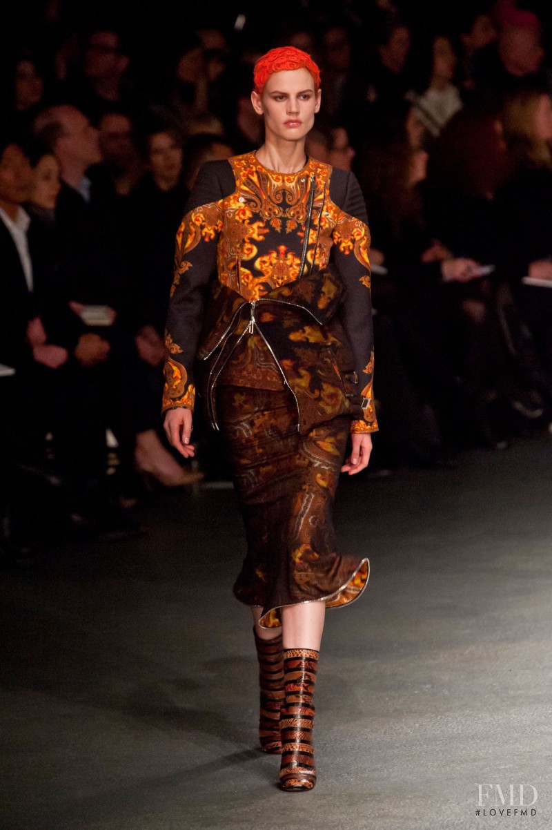 Saskia de Brauw featured in  the Givenchy fashion show for Autumn/Winter 2013