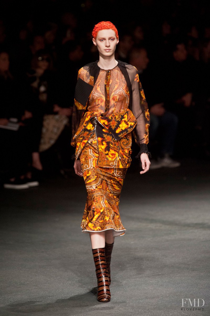 Julia Nobis featured in  the Givenchy fashion show for Autumn/Winter 2013