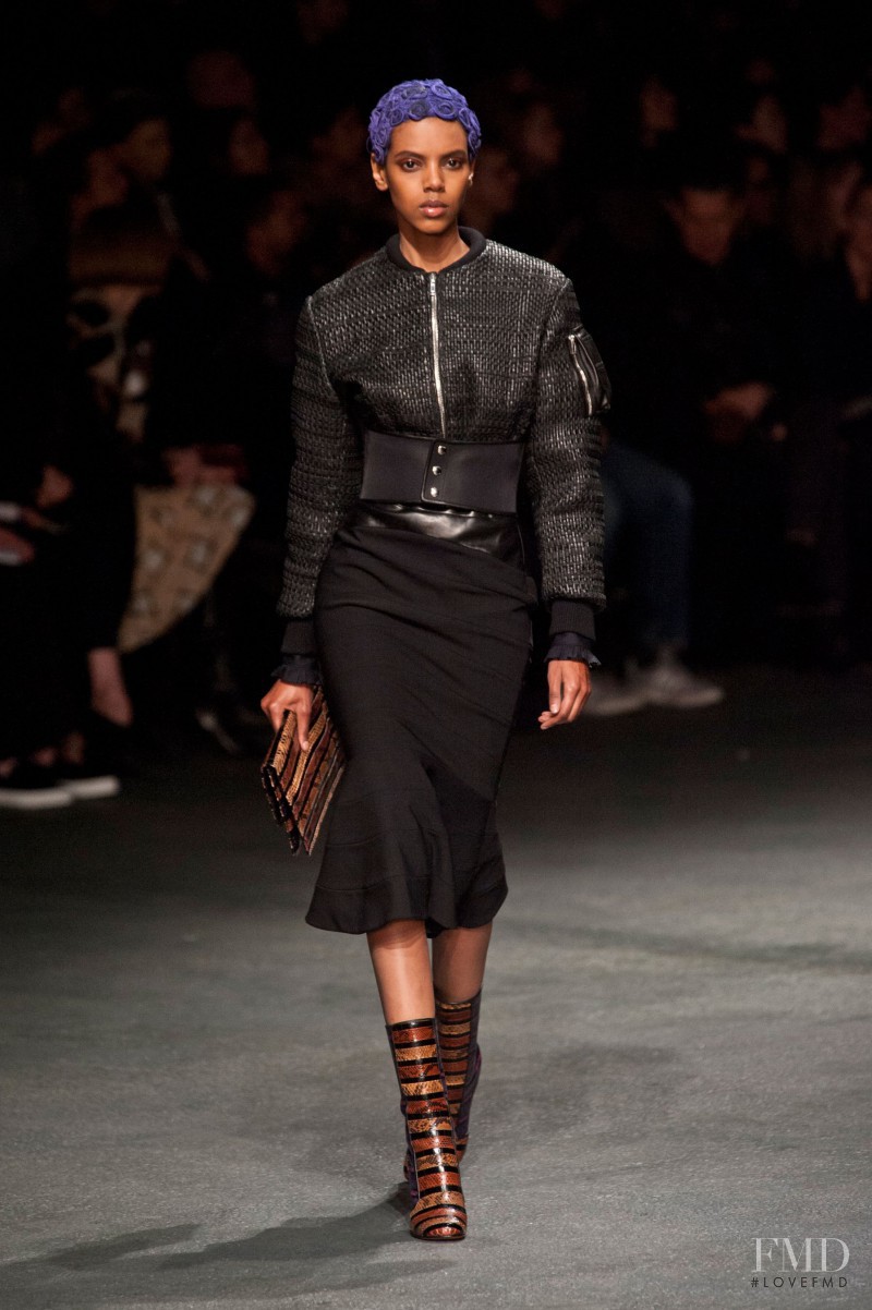 Grace Mahary featured in  the Givenchy fashion show for Autumn/Winter 2013