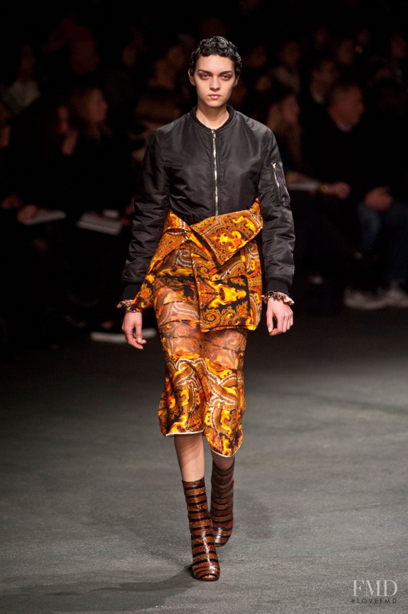 Magda Laguinge featured in  the Givenchy fashion show for Autumn/Winter 2013