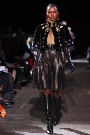 Ajak Deng featured in  the Givenchy fashion show for Autumn/Winter 2013