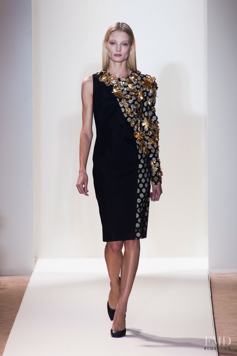 Melissa Tammerijn featured in  the Emanuel Ungaro fashion show for Autumn/Winter 2013