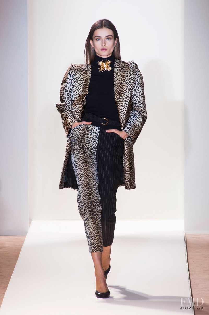 Andreea Diaconu featured in  the Emanuel Ungaro fashion show for Autumn/Winter 2013