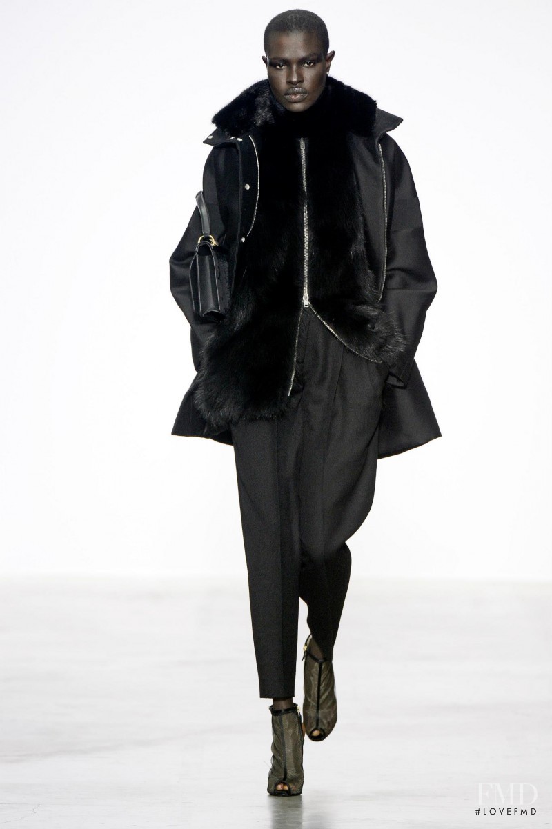 Ajuma Nasenyana featured in  the Giambattista Valli fashion show for Autumn/Winter 2013