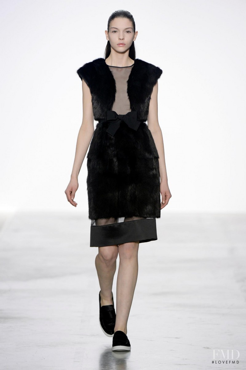 Antonina Vasylchenko featured in  the Giambattista Valli fashion show for Autumn/Winter 2013