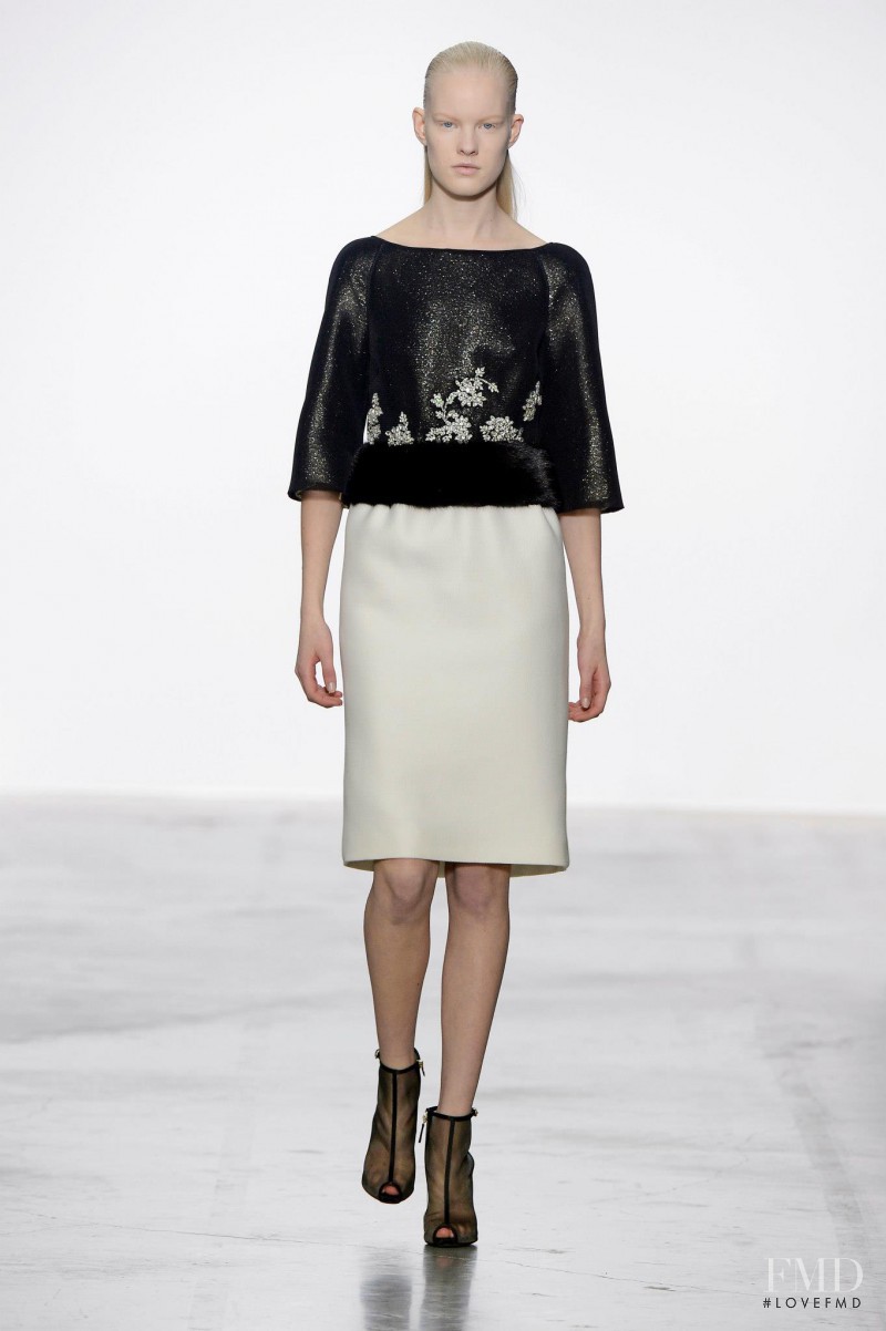 Linn Arvidsson featured in  the Giambattista Valli fashion show for Autumn/Winter 2013