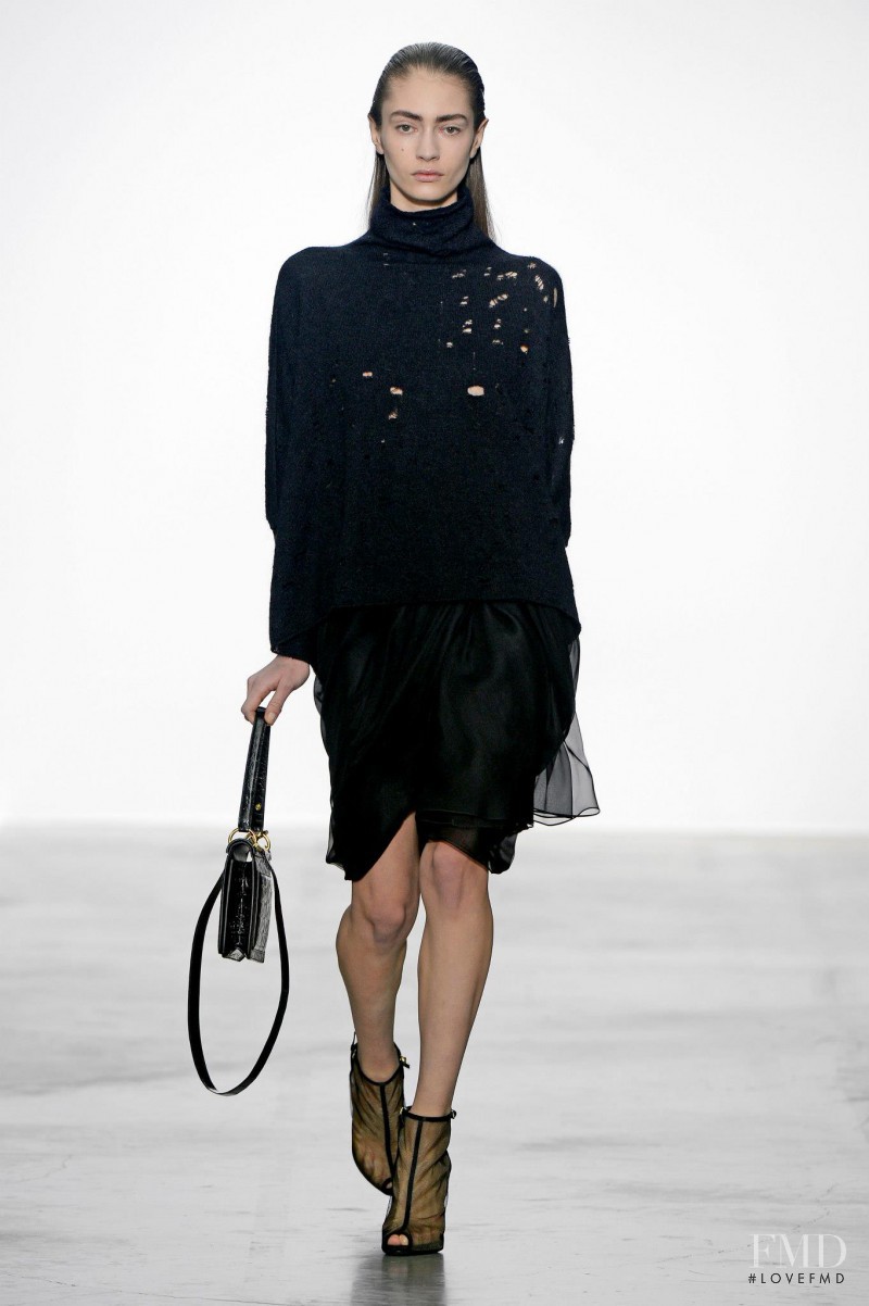 Marine Deleeuw featured in  the Giambattista Valli fashion show for Autumn/Winter 2013