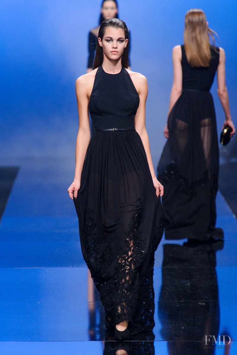 Pauline Hoarau featured in  the Elie Saab fashion show for Autumn/Winter 2013