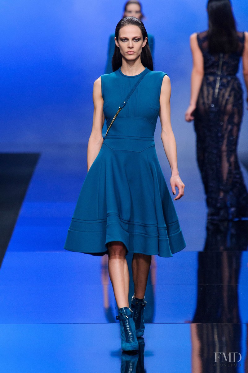 Aymeline Valade featured in  the Elie Saab fashion show for Autumn/Winter 2013