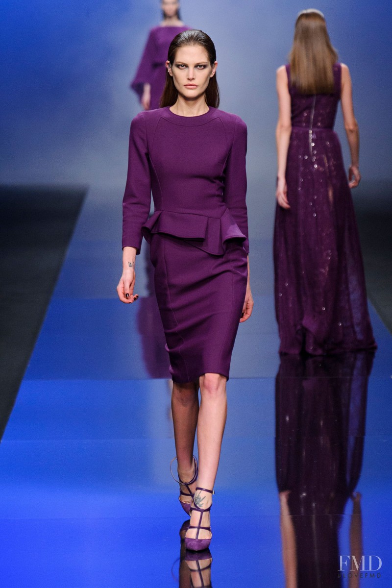 Catherine McNeil featured in  the Elie Saab fashion show for Autumn/Winter 2013