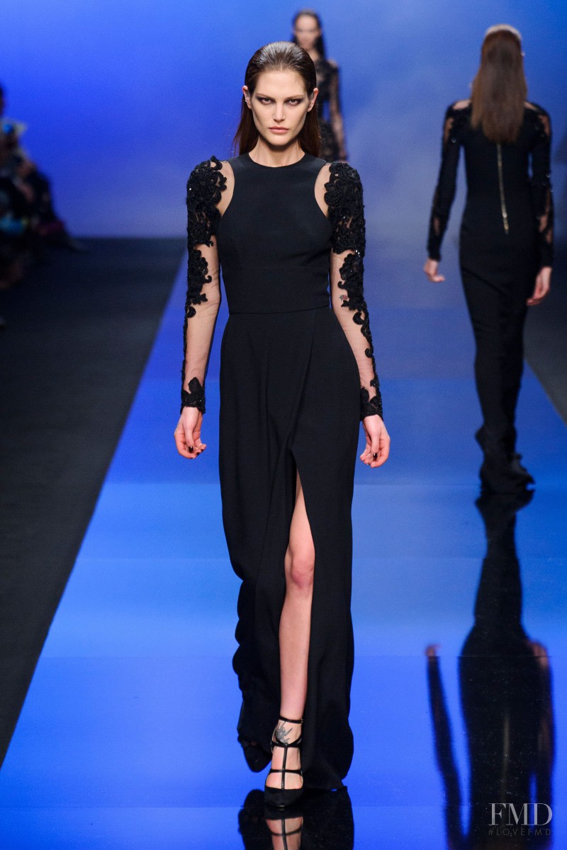 Catherine McNeil featured in  the Elie Saab fashion show for Autumn/Winter 2013