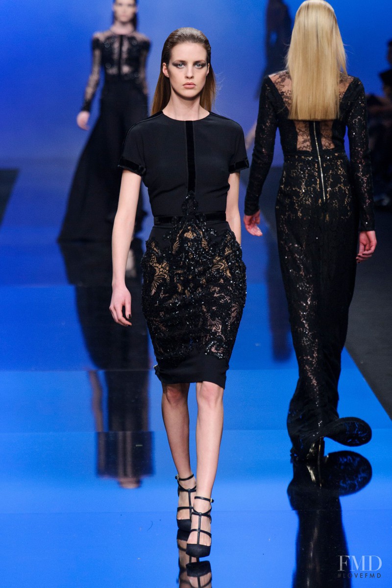 Julia Frauche featured in  the Elie Saab fashion show for Autumn/Winter 2013