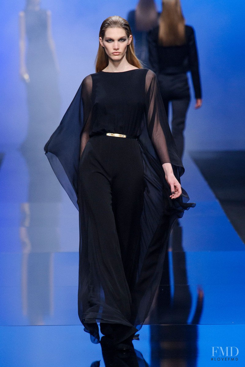 Irina Nikolaeva featured in  the Elie Saab fashion show for Autumn/Winter 2013