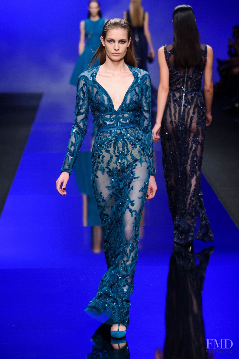 Nadja Bender featured in  the Elie Saab fashion show for Autumn/Winter 2013