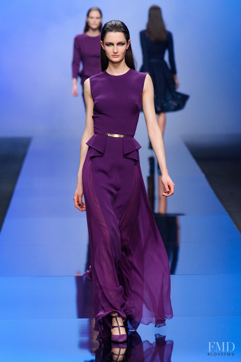 Mackenzie Drazan featured in  the Elie Saab fashion show for Autumn/Winter 2013