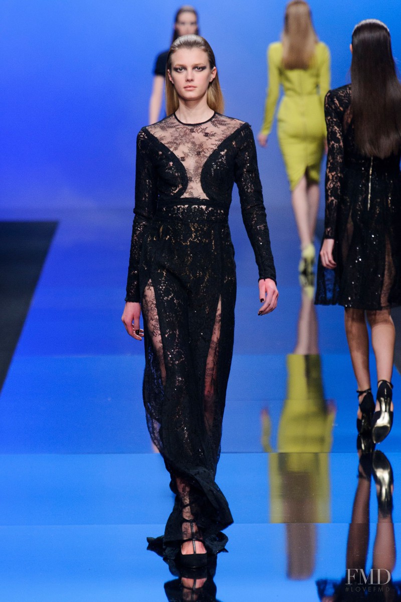 Sigrid Agren featured in  the Elie Saab fashion show for Autumn/Winter 2013