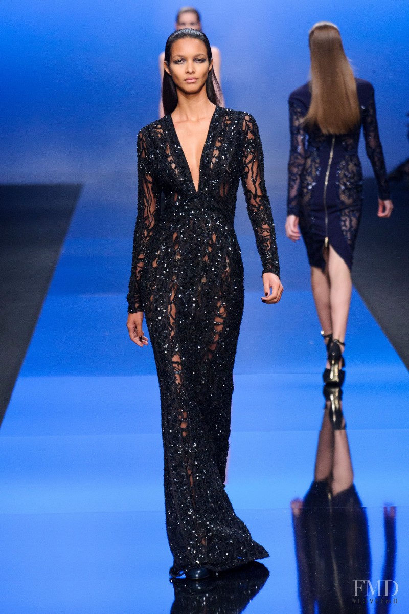 Lais Ribeiro featured in  the Elie Saab fashion show for Autumn/Winter 2013