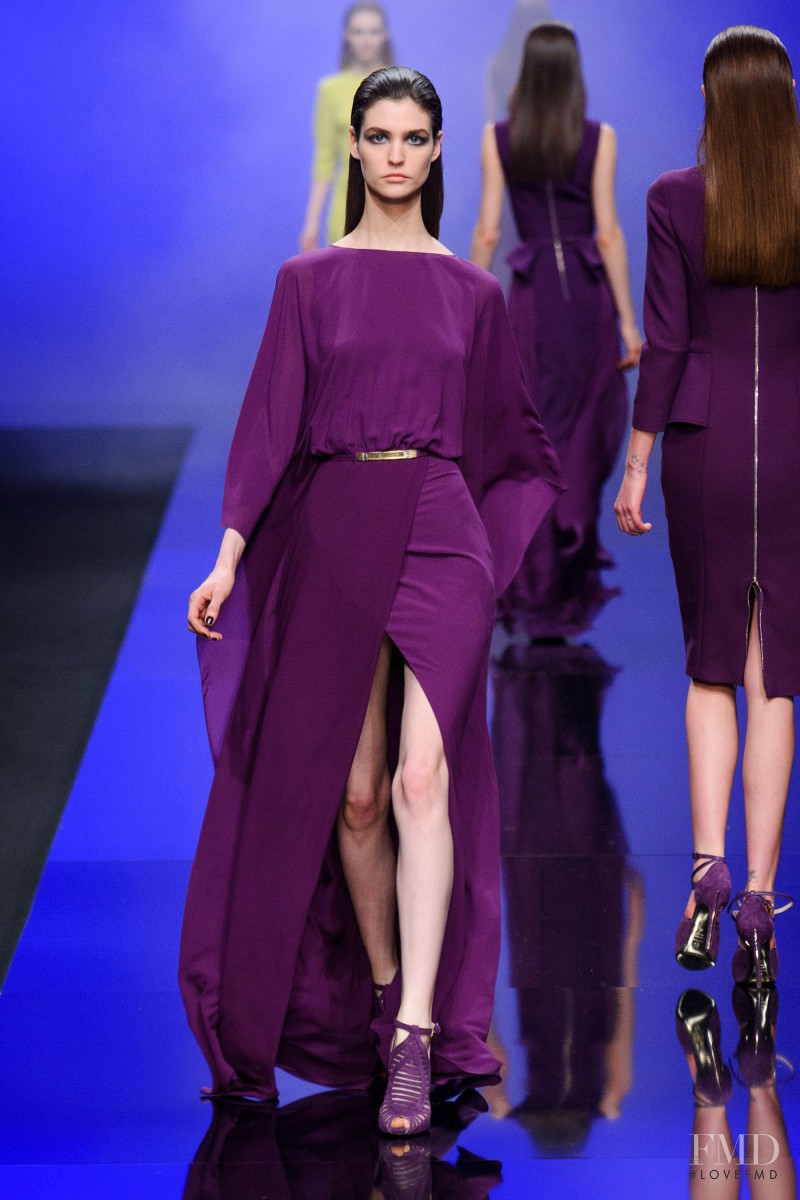 Manon Leloup featured in  the Elie Saab fashion show for Autumn/Winter 2013