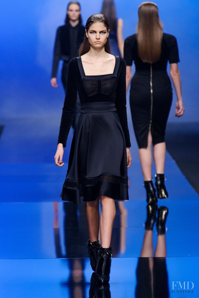 Lin Kjerulf featured in  the Elie Saab fashion show for Autumn/Winter 2013