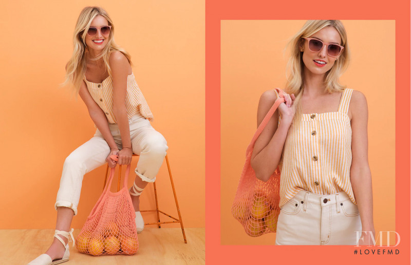 Brooke Lynn Buchanan featured in  the J.Crew Factory lookbook for Summer 2021