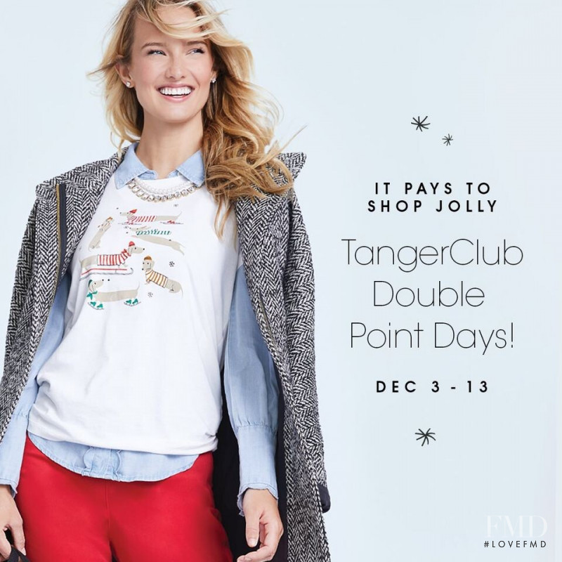 Brooke Lynn Buchanan featured in  the TangerOutlets advertisement for Christmas 2020
