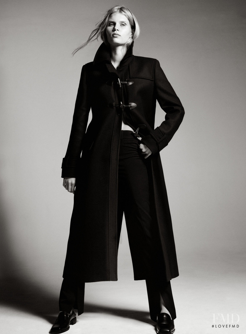 Ida Heiner featured in  the Massimo Dutti Masterpieces lookbook for Pre-Fall 2022