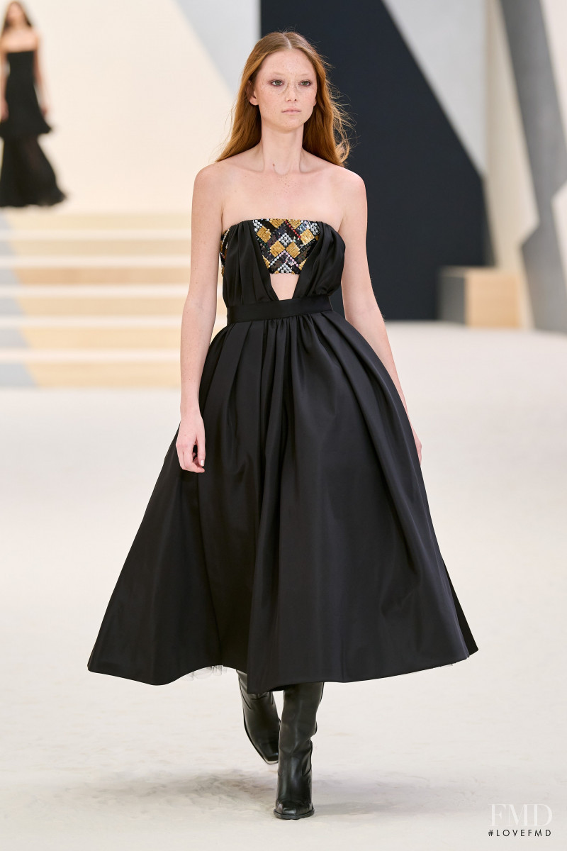 Sara Grace Wallerstedt featured in  the Chanel Haute Couture fashion show for Autumn/Winter 2022