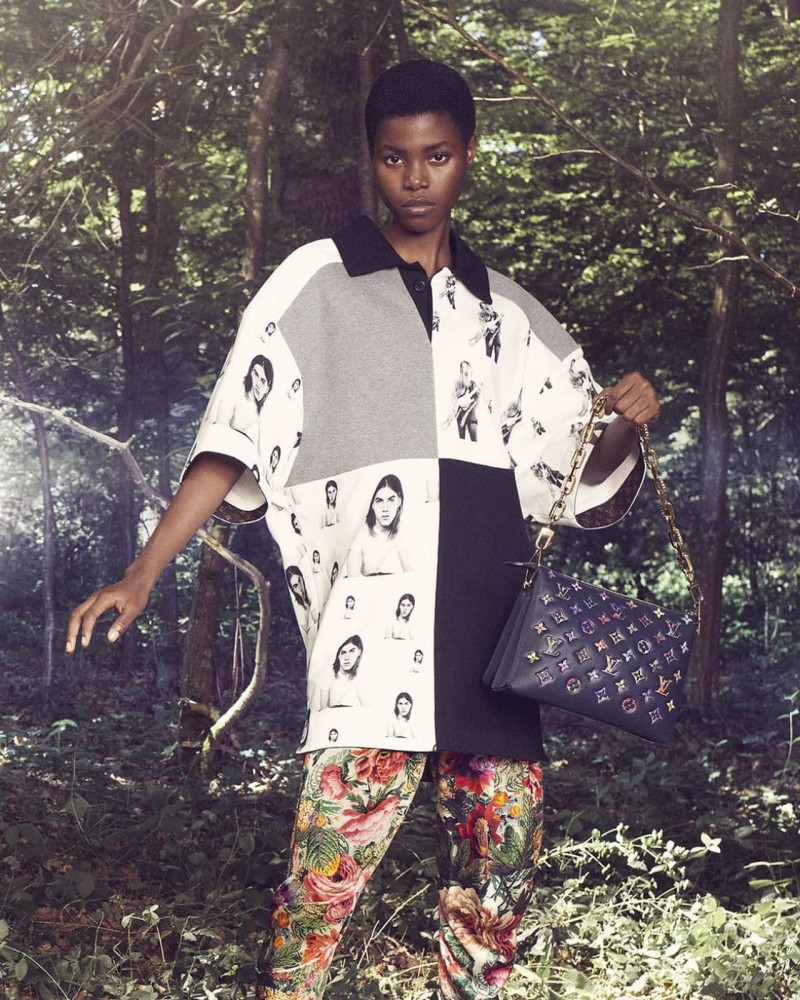 Victoria Fawole featured in  the Louis Vuitton advertisement for Autumn/Winter 2022